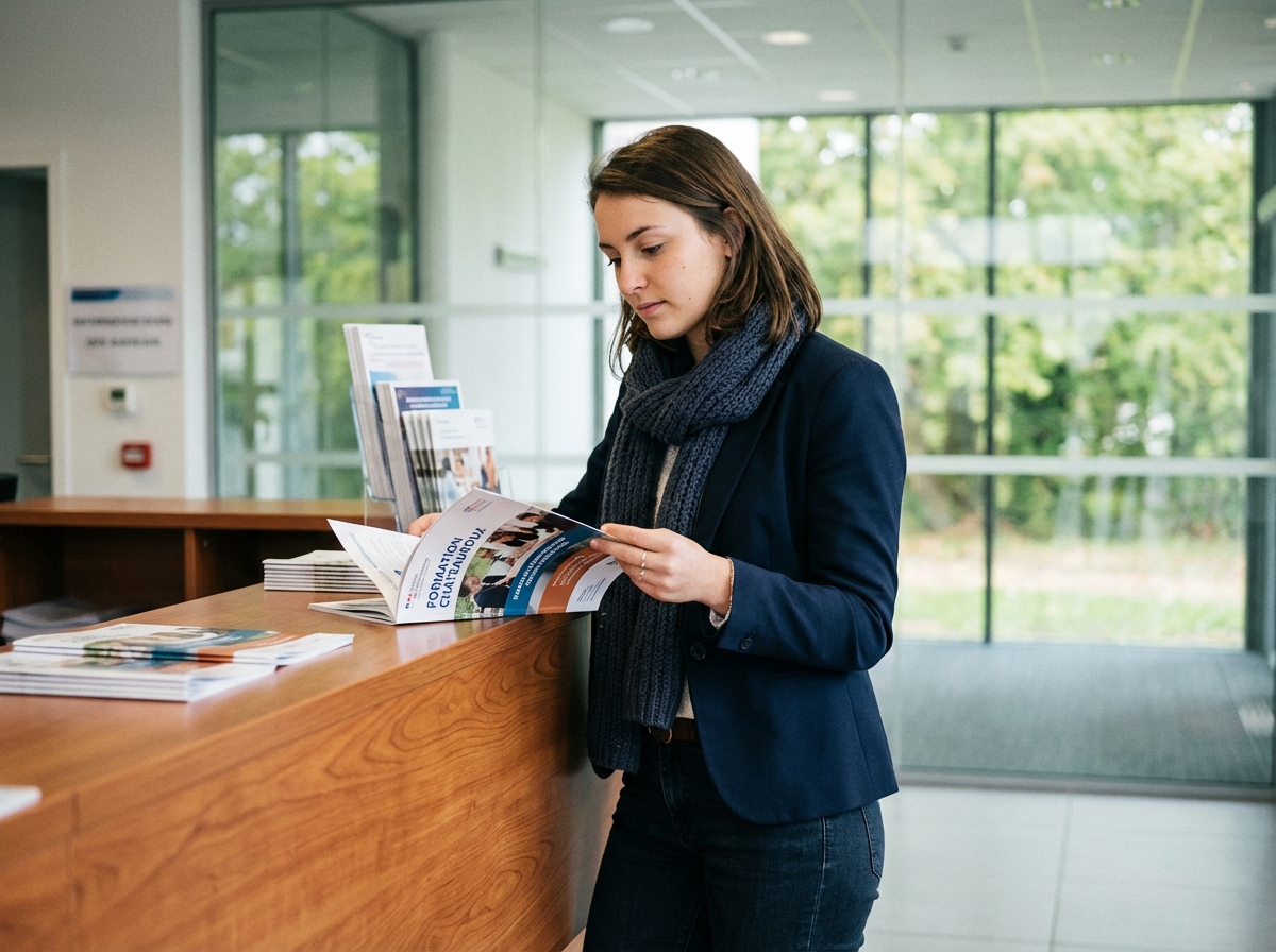 Jeune femme en formation professionnelle à Châteauroux