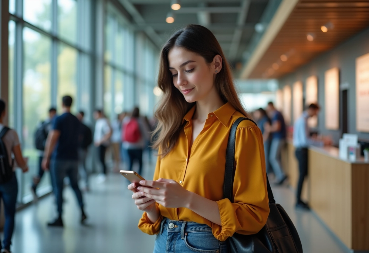 Jeune femme consultante dans un bureau d