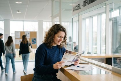 Jeune femme en étude à Chalons en Champagne